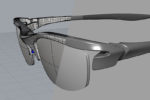 眼鏡のサンプル（量産化済み・デザイン・3DCADデータ作成）