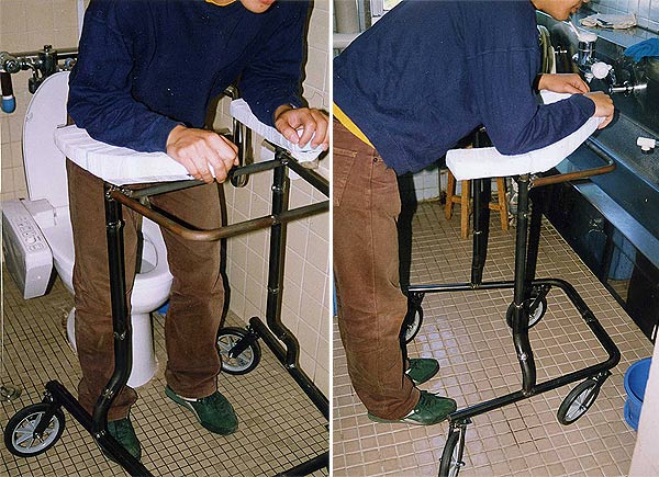 入院患者 のための 歩行器 TAP。第１試作。
