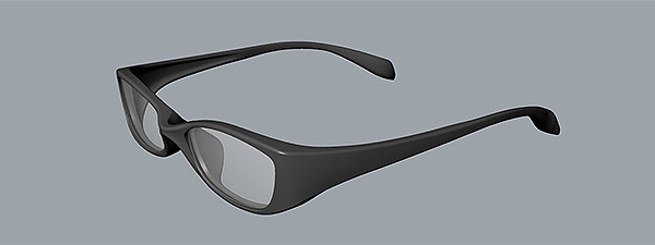 3Dデータ化した頭を元に、オーダーメイドの眼鏡を作ってみる。3Dデータを無償配布中の眼鏡フレーム。