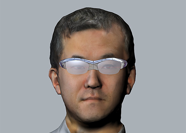 3Dデータ化した頭を元に、自分専用の眼鏡を作ってみる。レンズの形状について。