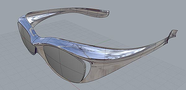 3Dデータ化した頭を元に、自分専用の眼鏡を作ってみる。完成寸前2。