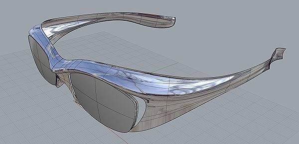3Dデータ化した頭を元に、自分専用の眼鏡を作ってみる。完成寸前3。