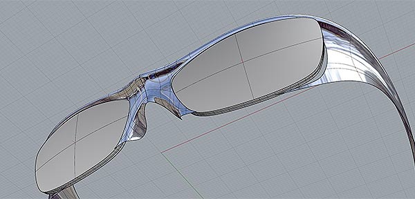 3Dデータ化した頭を元に、自分専用の眼鏡を作ってみる。完成寸前4。