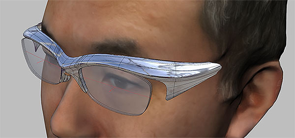 3Dデータ化した頭を元に、自分専用の眼鏡を作ってみる。完成へ。