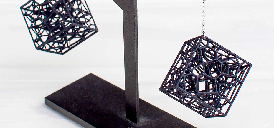 3Dプリント製アクセサリー ボロノイを活かした形状